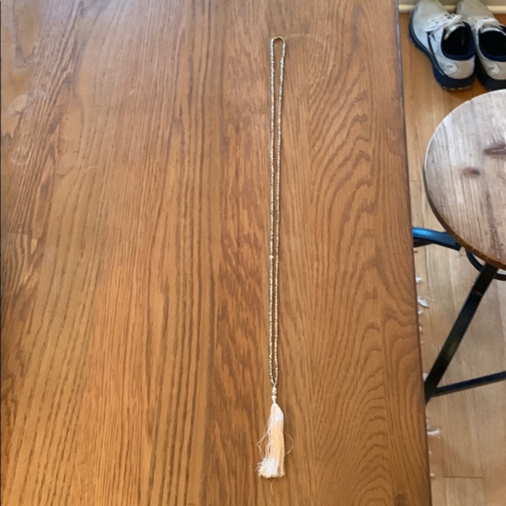 Long tassel necklace